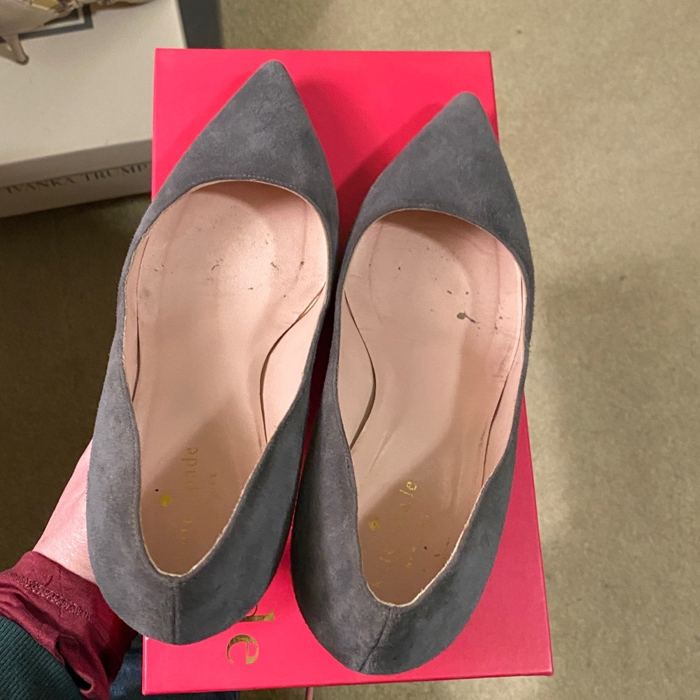 Kate Spade Elegant Gray Heels - Picture 7 of 7